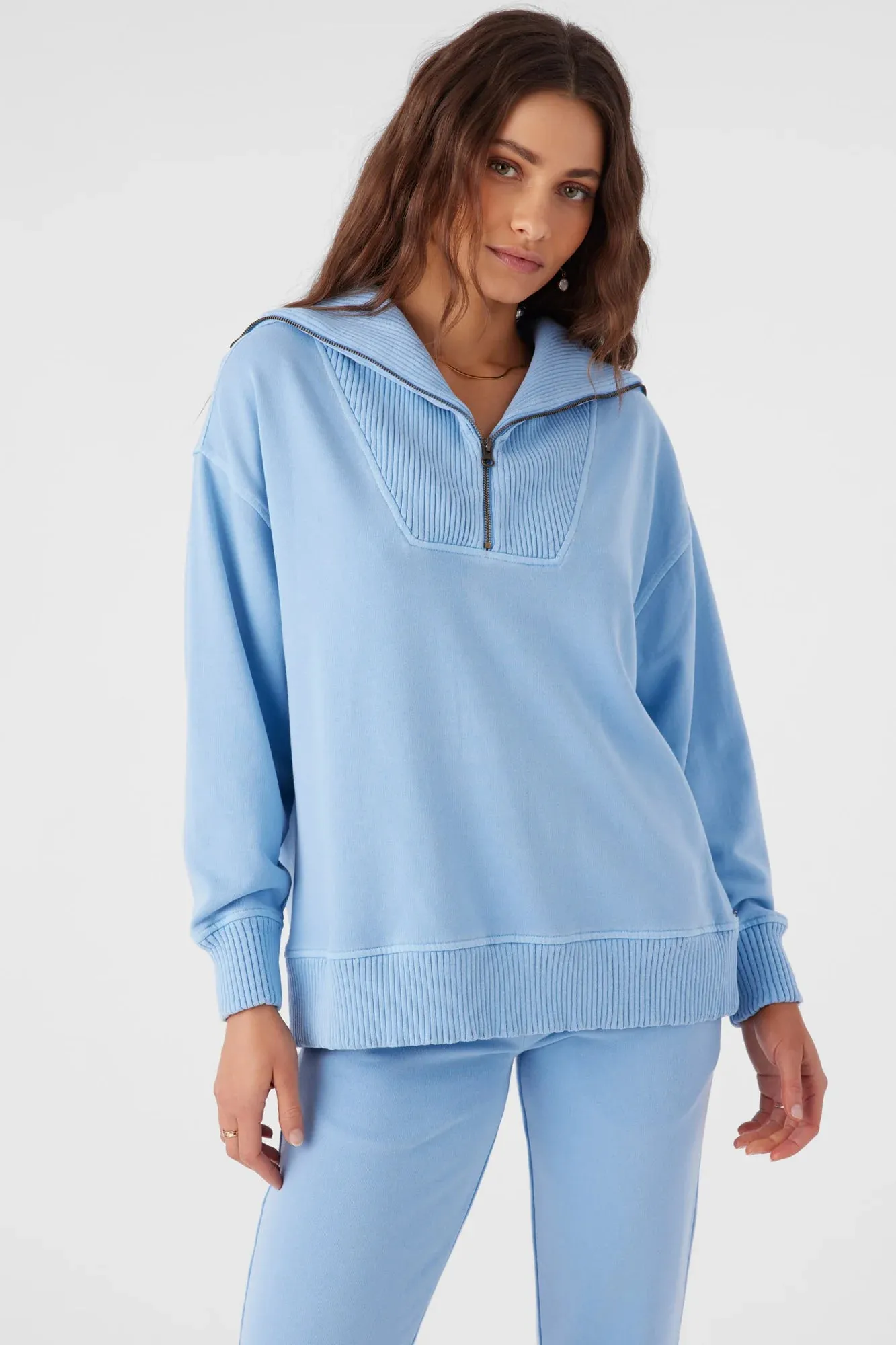 ONEILL KARMA MOCK ZIP SWEATER