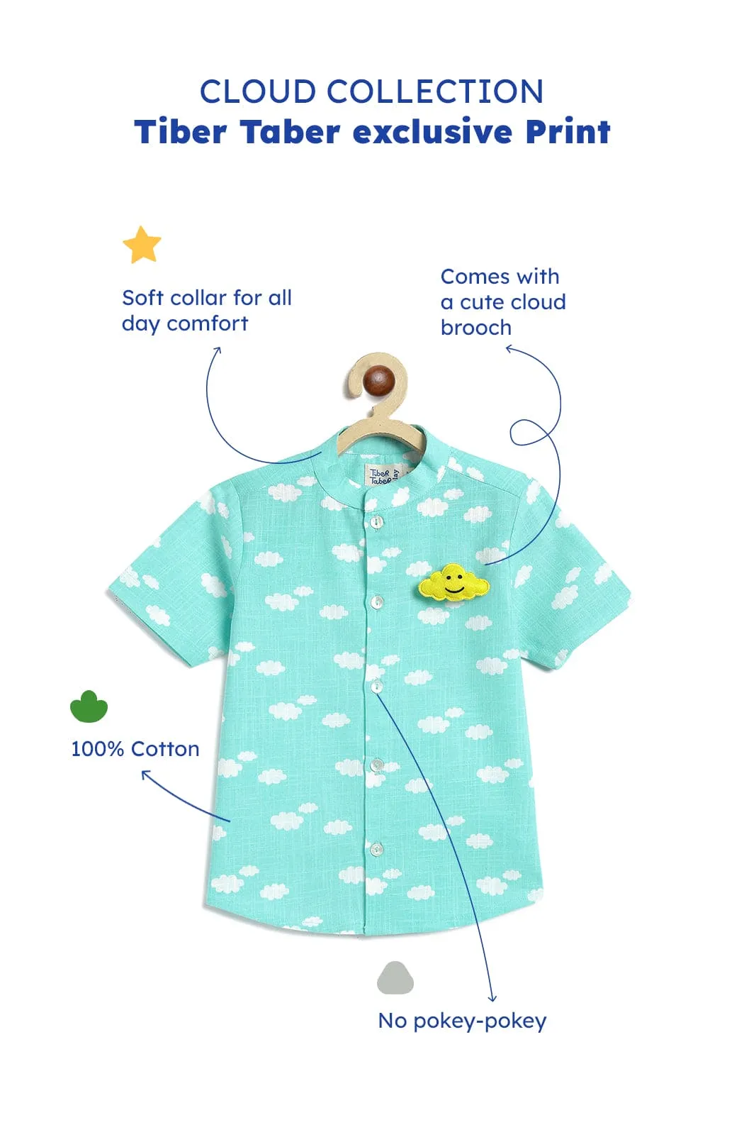 Pre-Order: Boys Cloud Chaser Shirt-Blue
