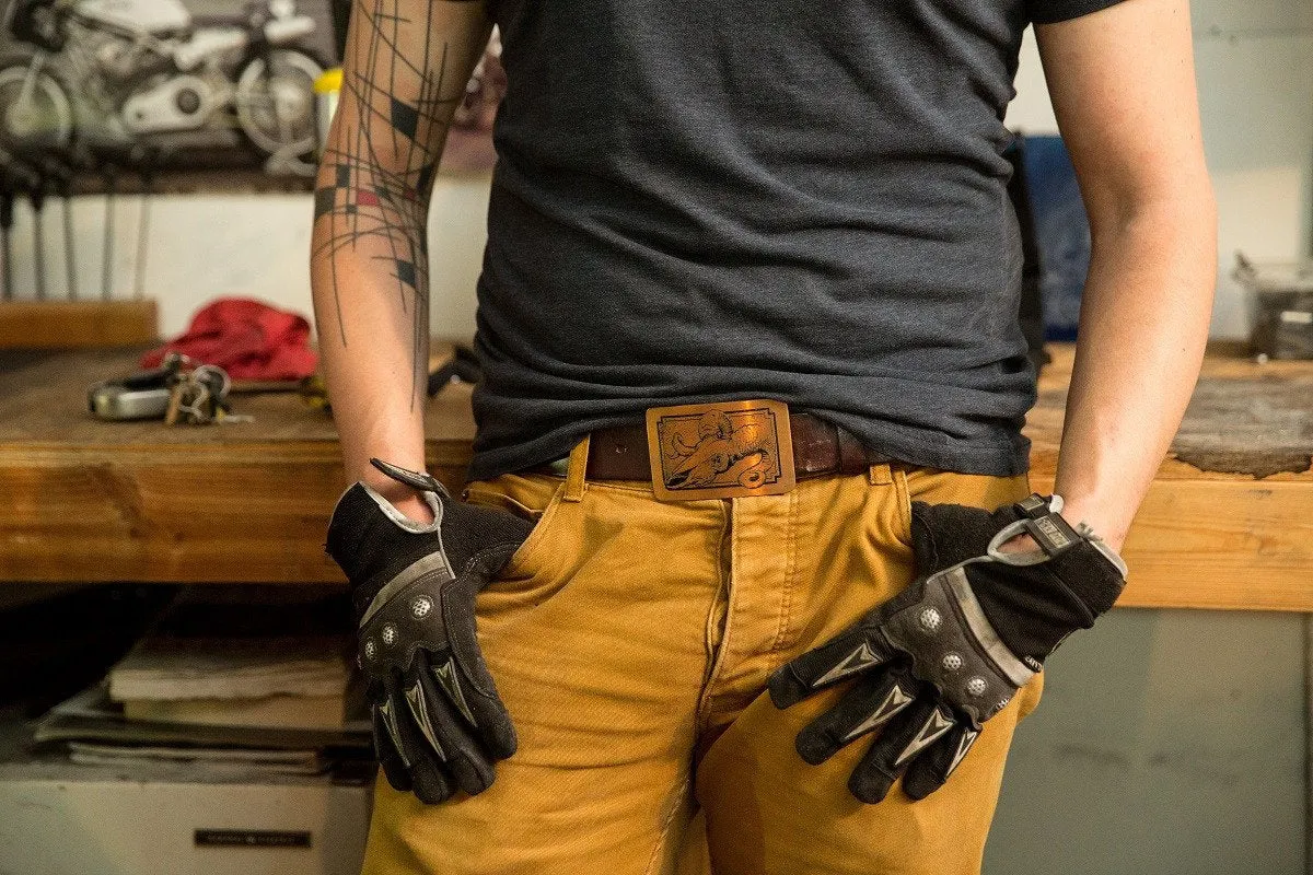 "Game Over" Belt Buckle - by Madeline Brown