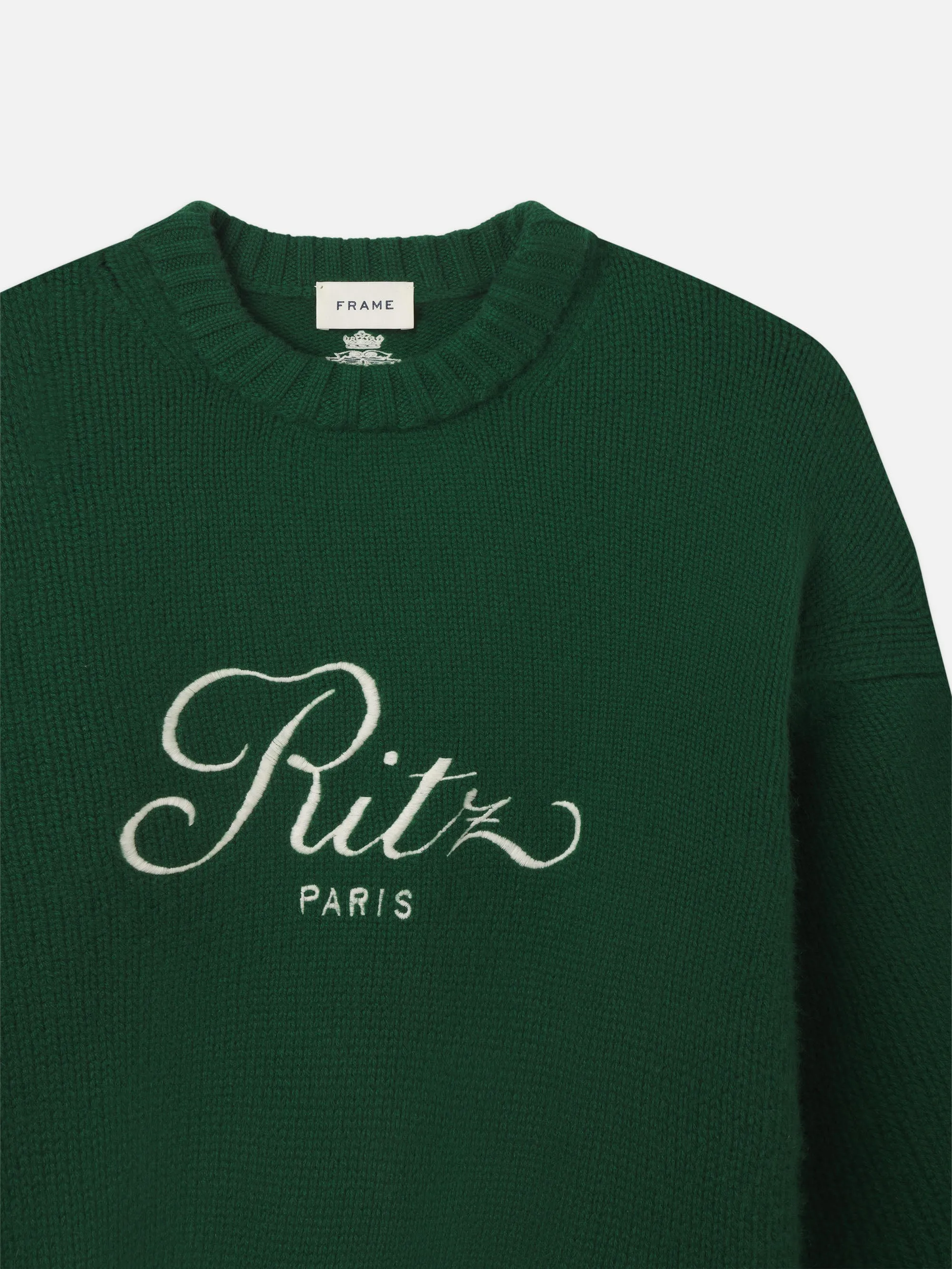 Ritz Unisex Cashmere Sweater -- Hunter Green