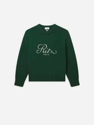 Ritz Unisex Cashmere Sweater -- Hunter Green