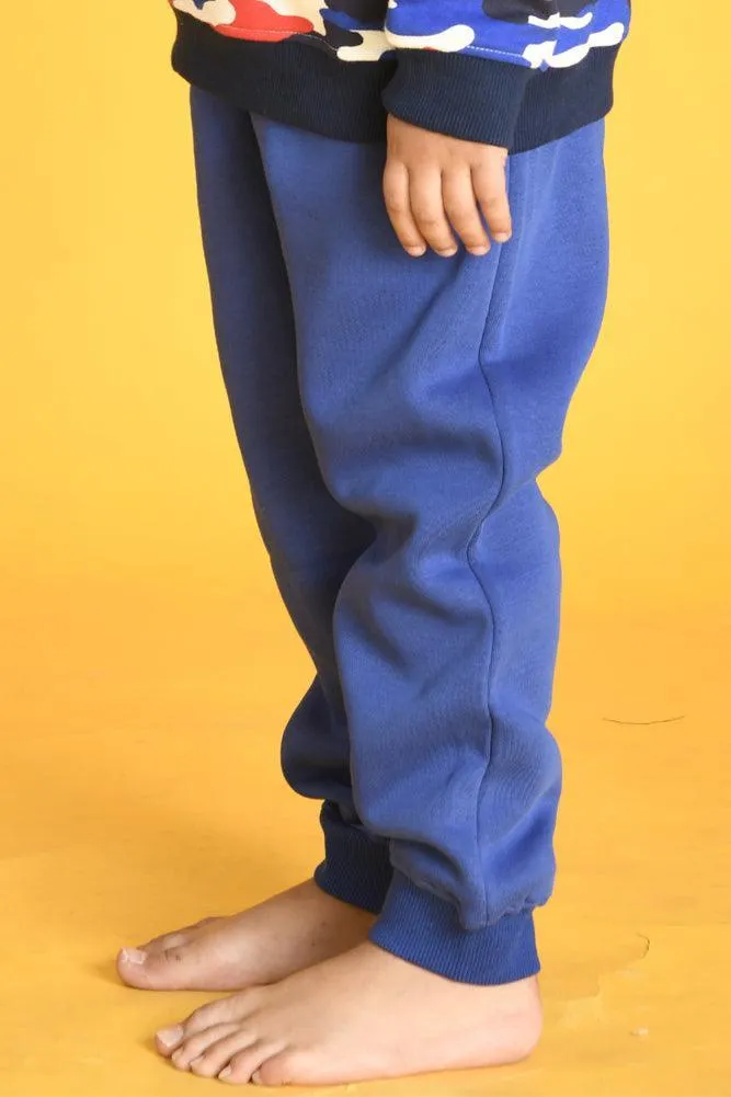 ROYAL FLEECE WARM BOYS JOGGER - ROYAL