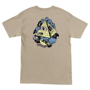 Santa Cruz Knibbs Invasion Hand Tee - Sand