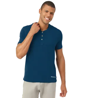 Sapphire Blue Henley 2.0 - Half Sleeves (Pack Of 1)