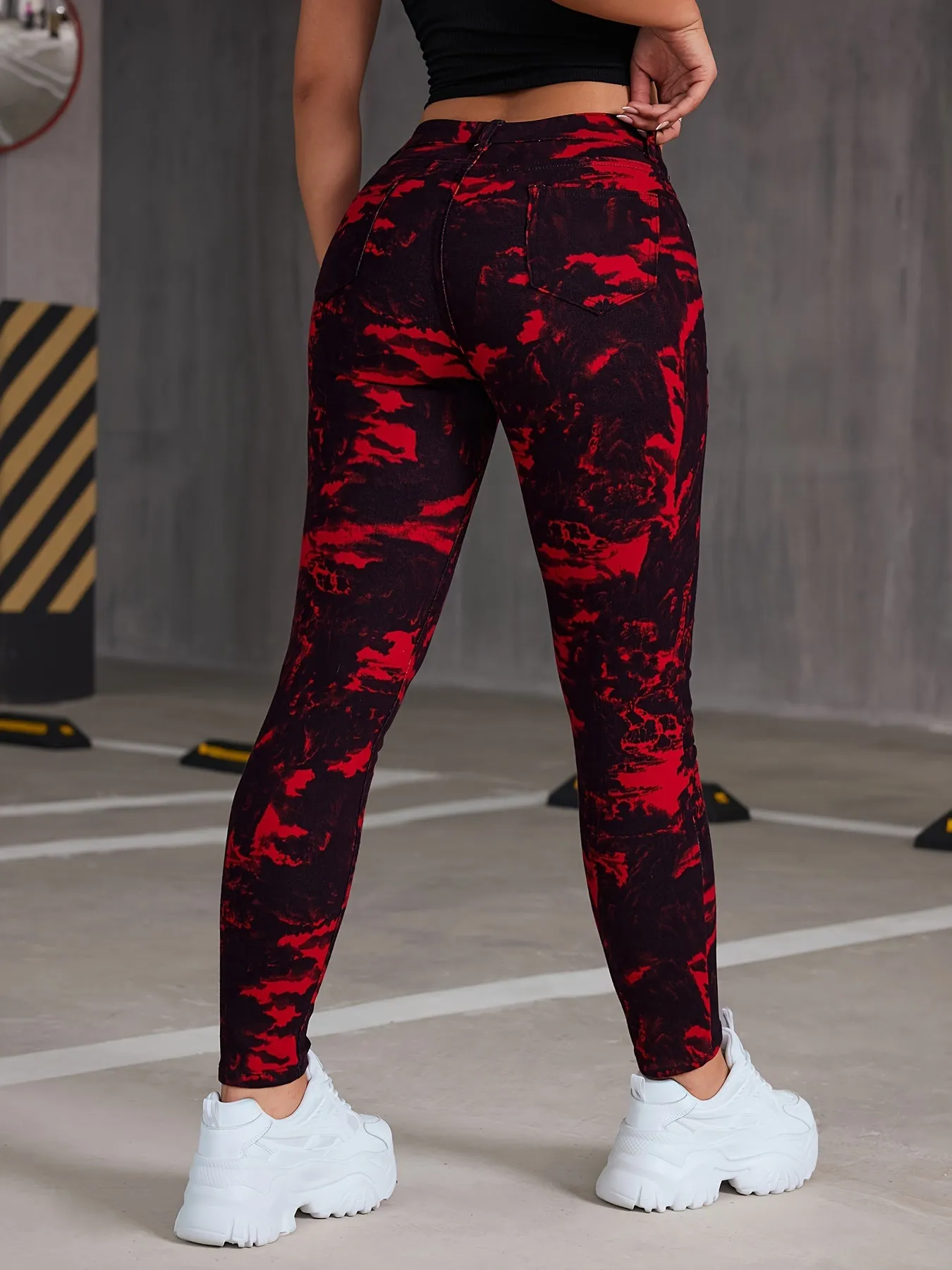 Skinny Tie Dye Jeans Slimming Stretchy Womens Denim Collection