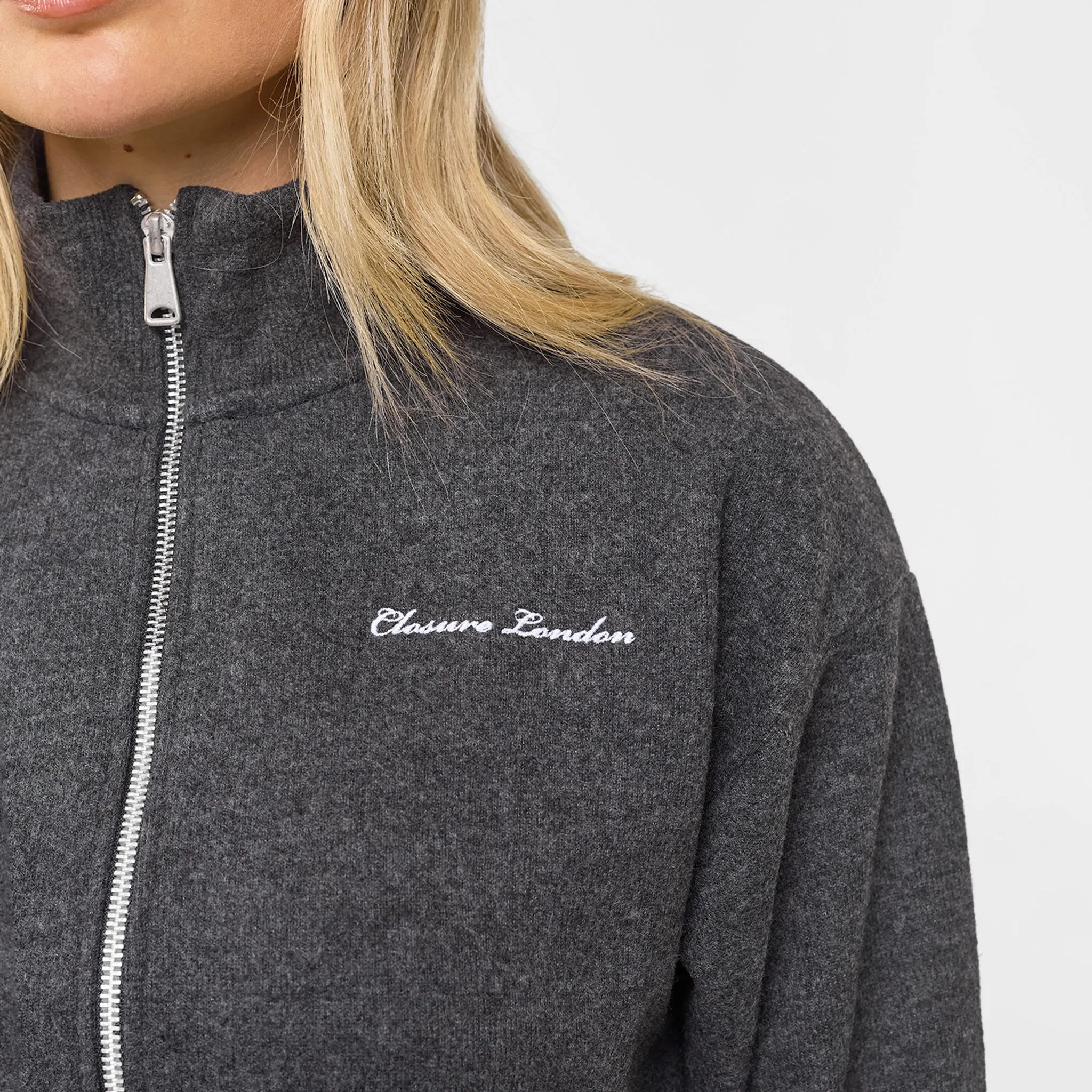 Soft Knit Bomber Tracksuit | Charcoal