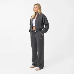 Soft Knit Bomber Tracksuit | Charcoal