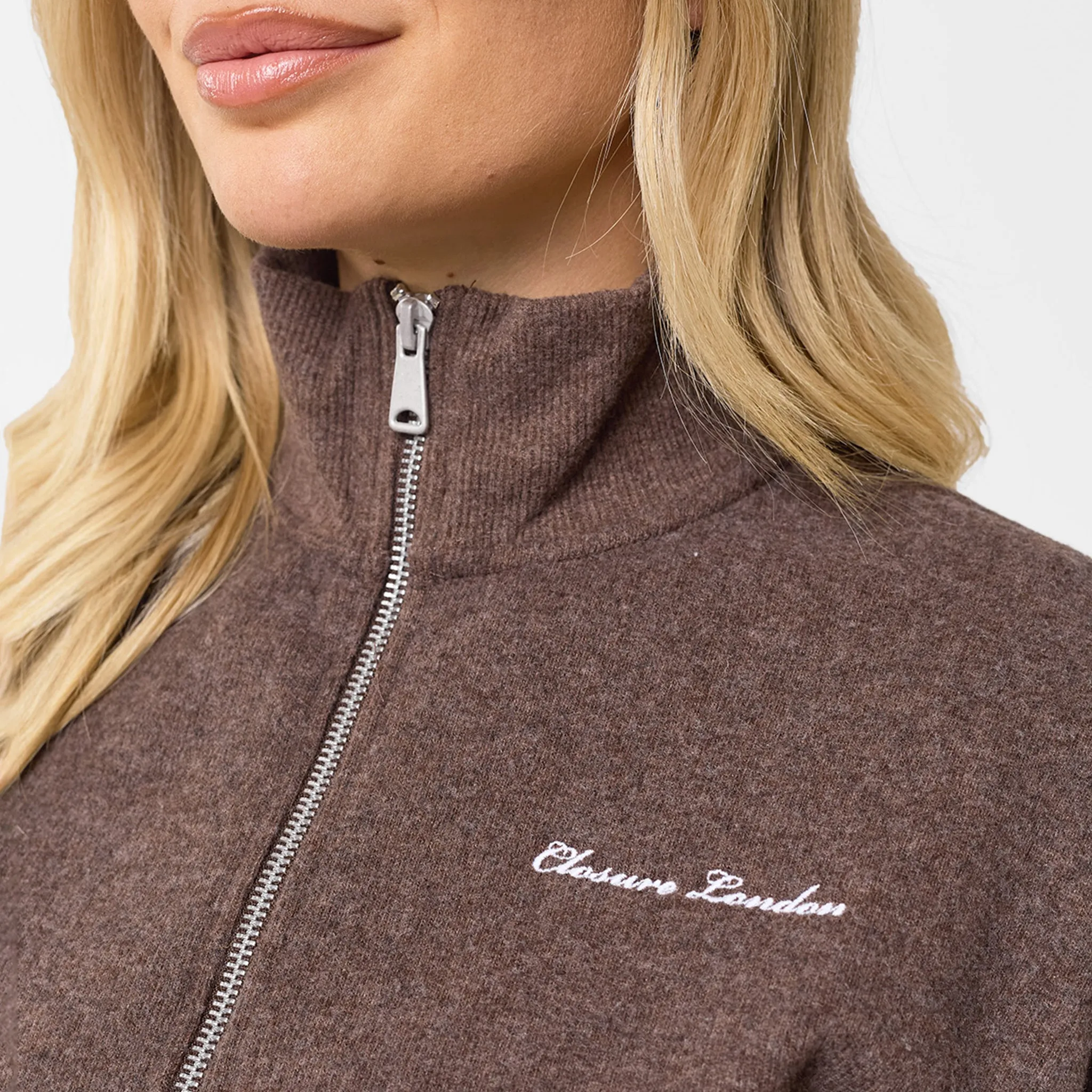 Soft Knit Bomber Tracksuit | Coffee