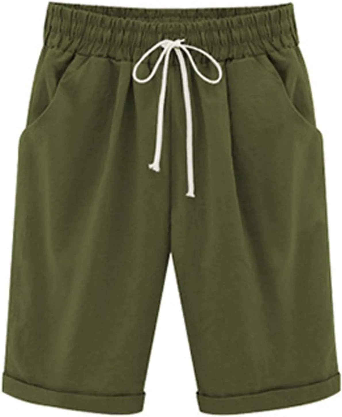 TARIENDY Loose Shorts for Women High Waisted Elastic Lounge Sweatpants Summer Workout Athletic Pants Linen Trouser Shorts