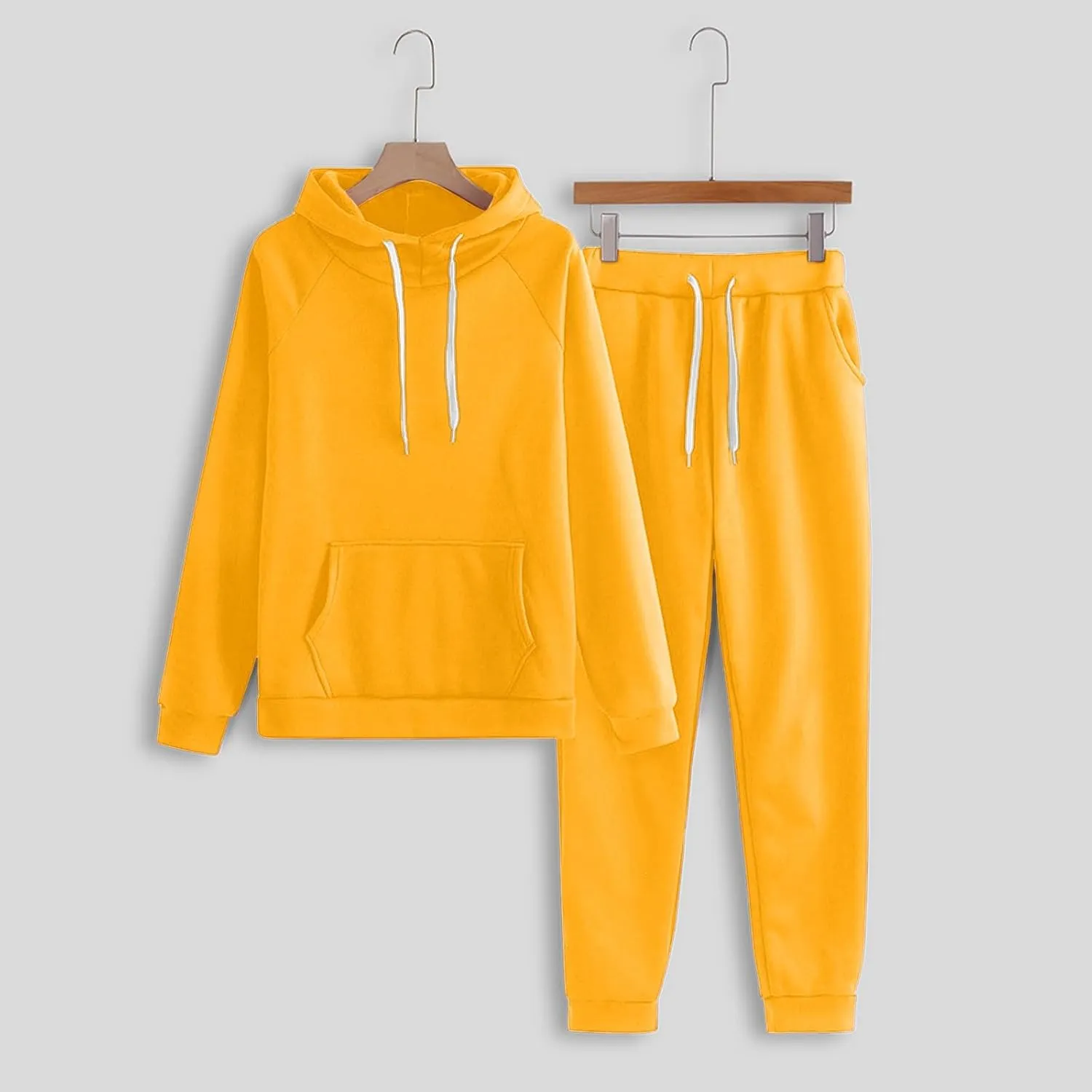 Two Piece Sets for Women Long Sleeve V Neck Drawstring Pants Sweatshirts with Joggers Sweatpants Sweatsuit