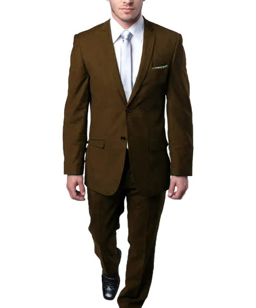 Ultra Slim Brown Men's Suit