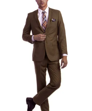 Ultra Slim Brown Men's Suit
