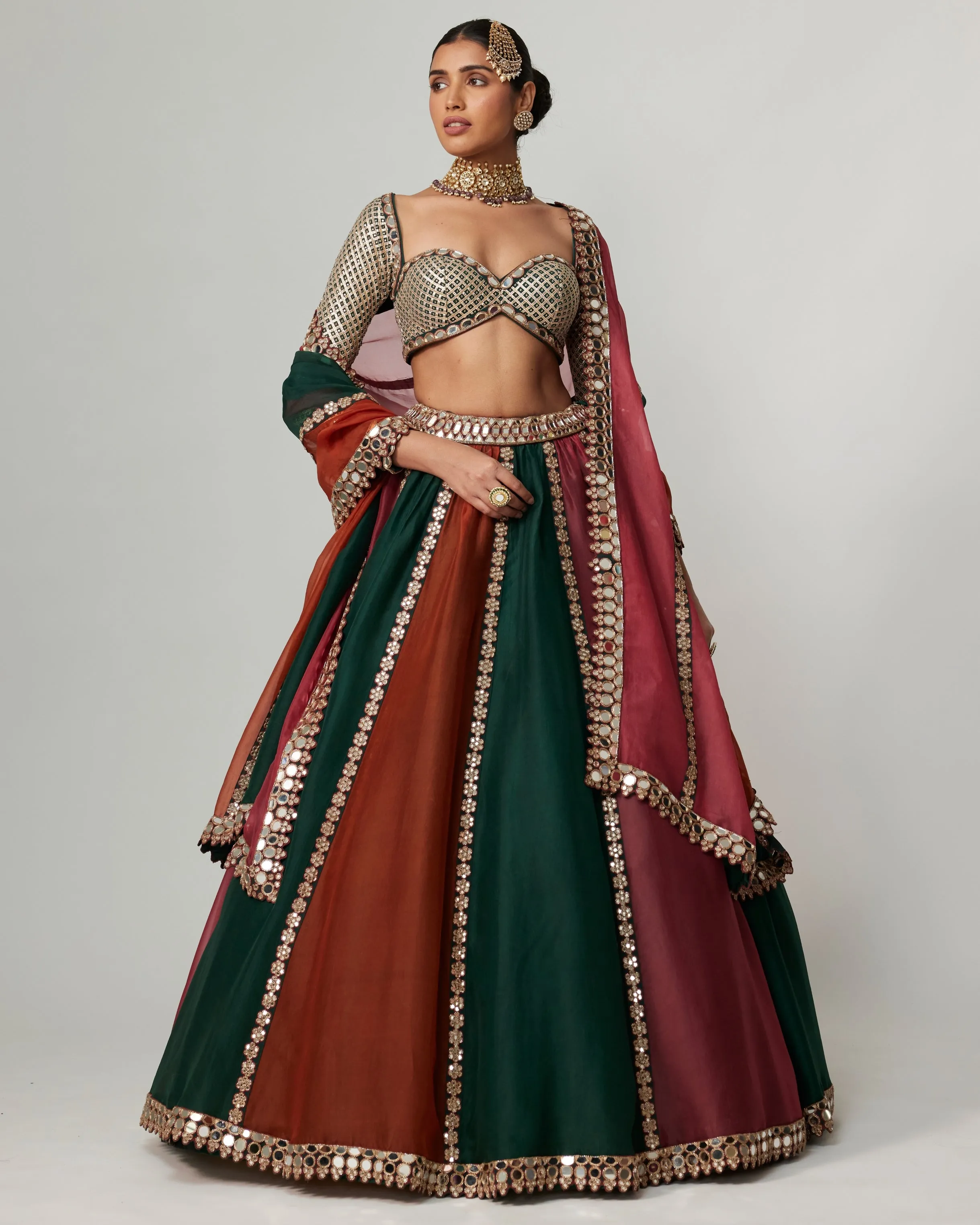Vibrant Cranberry Tone Lehenga Set