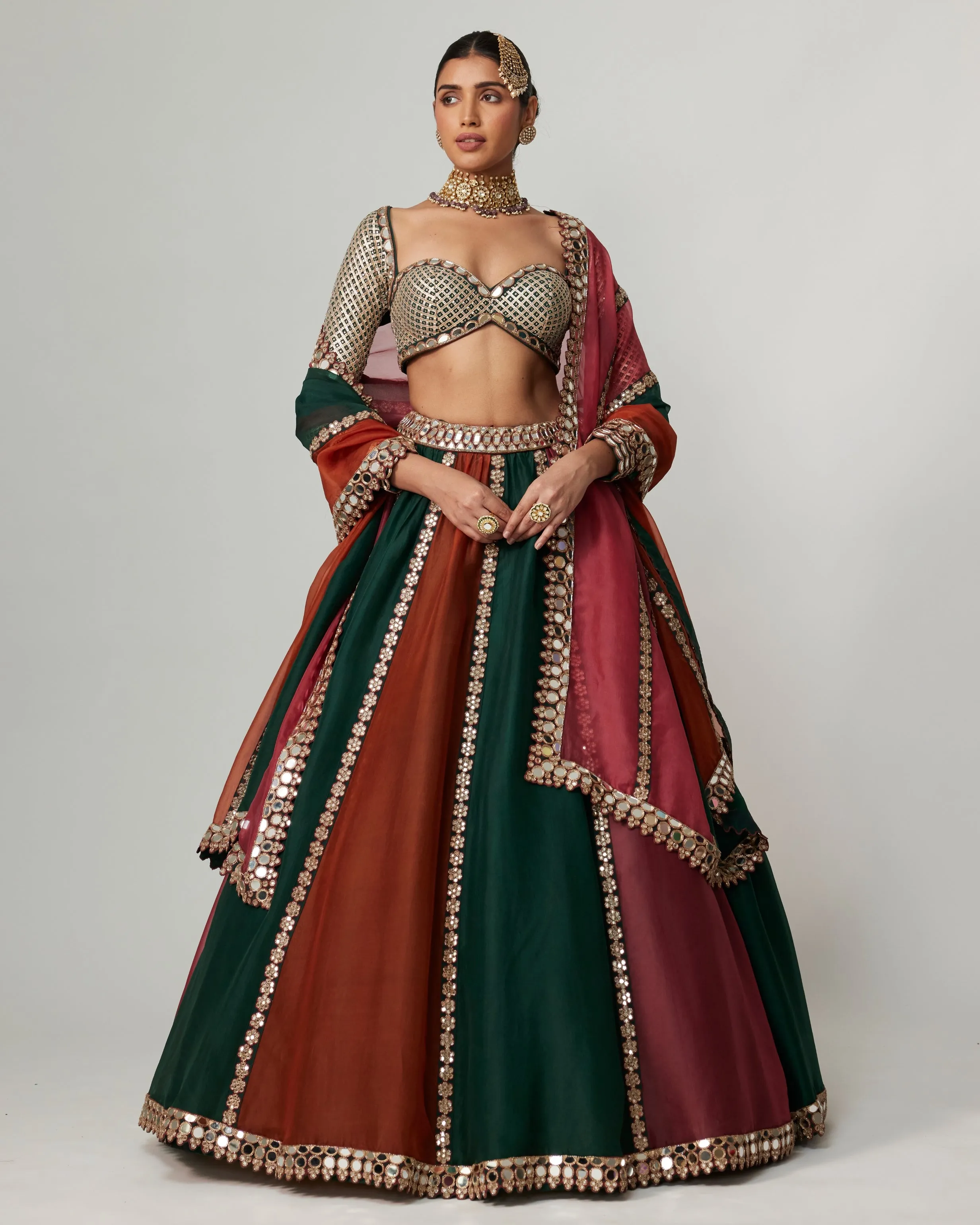 Vibrant Cranberry Tone Lehenga Set
