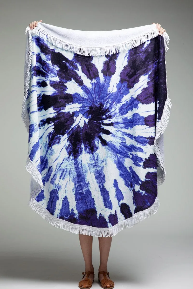 Vibrant Round Beach Towel