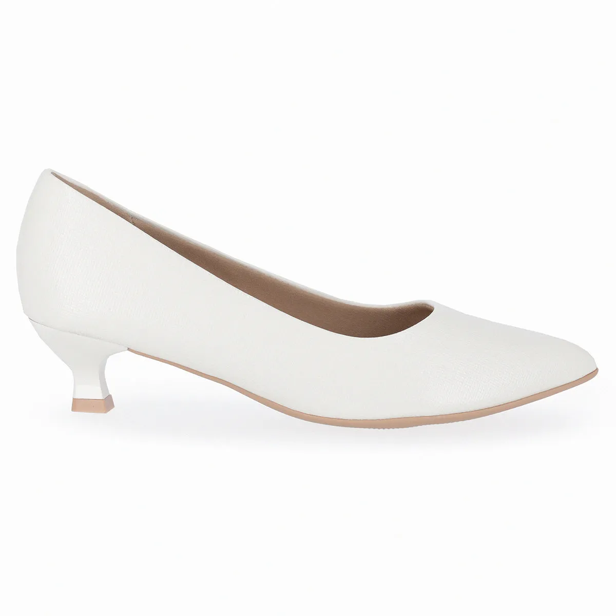 White Nappa Ladies Pumps (740.016)