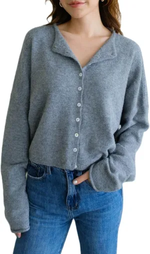 Women Y2k Knitted Cardigan Long Sleeve Button Down Sweater Lightweight Casual Cardigan Loose Fall Streetwear