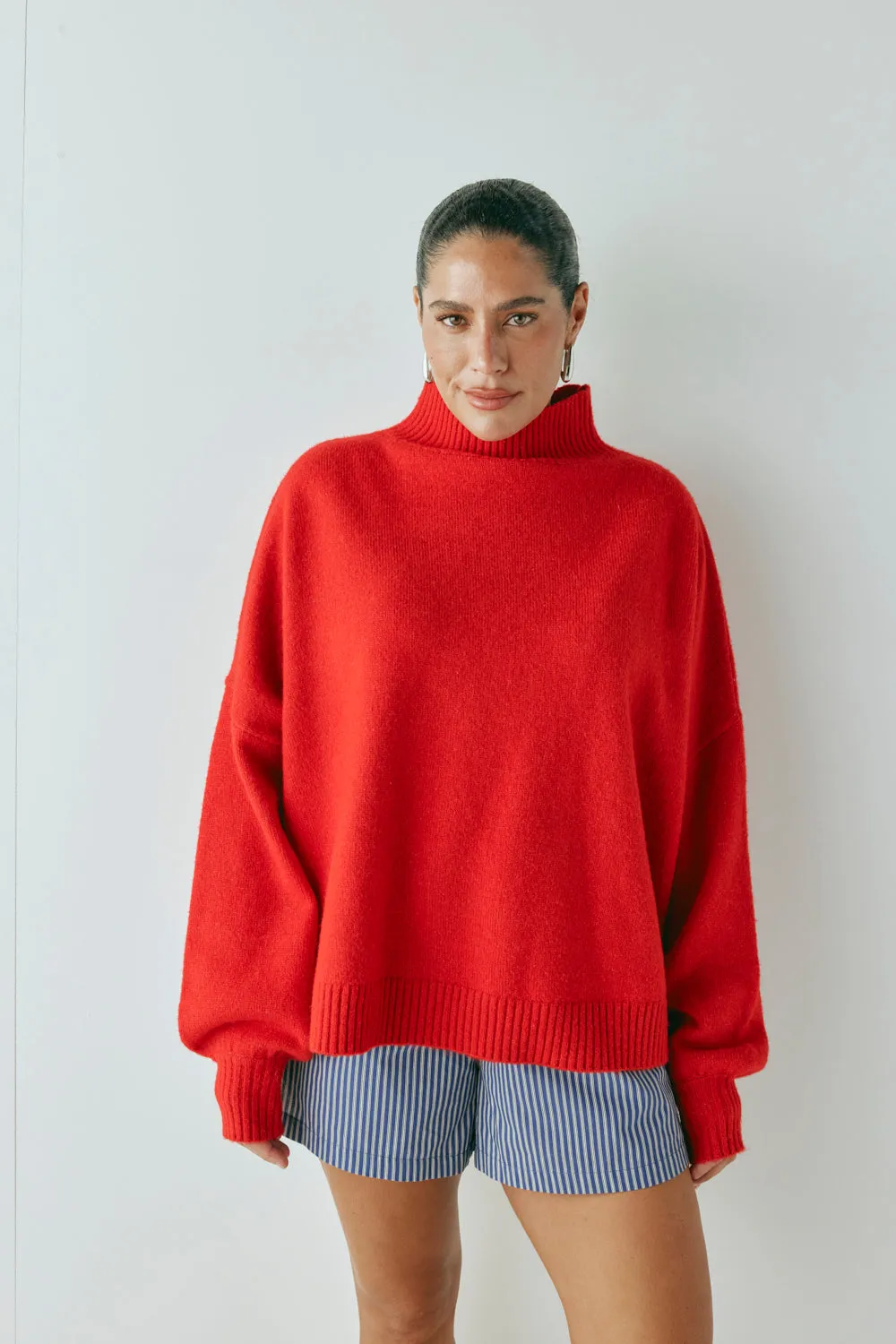 Yumi Knit Jumper Red
